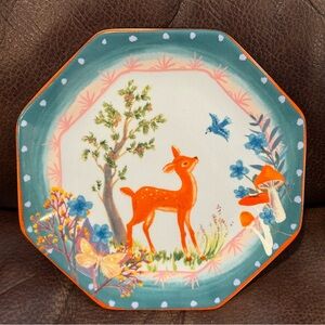 Woodland Deer Octagonal Shaped Plate